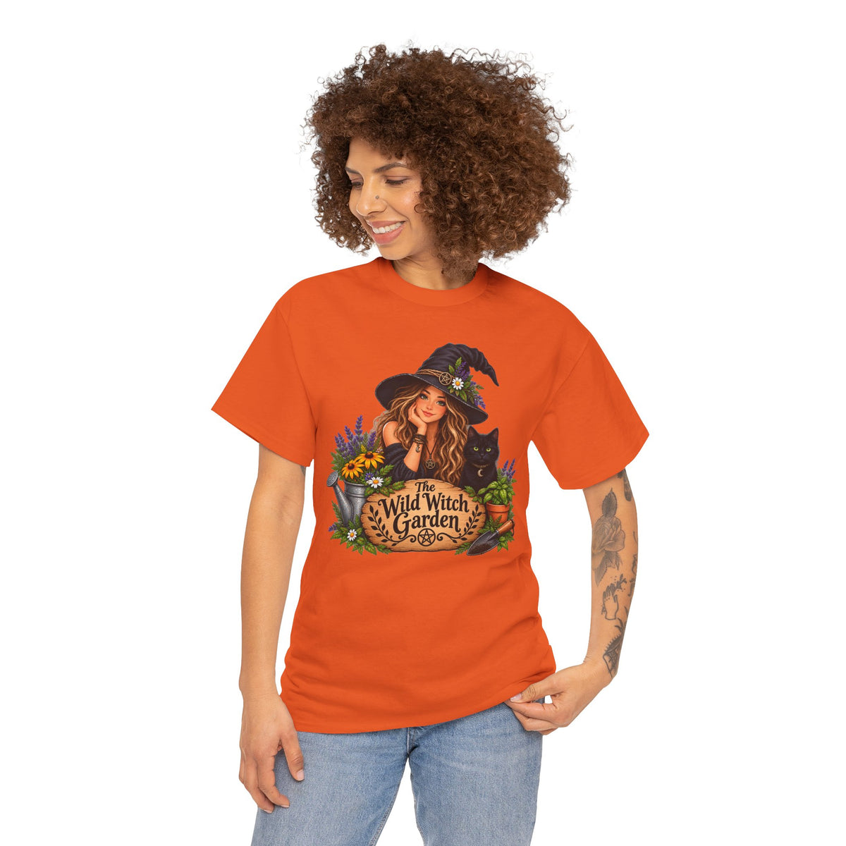 The Wild Witch Garden Halloween Cotton T-Shirt