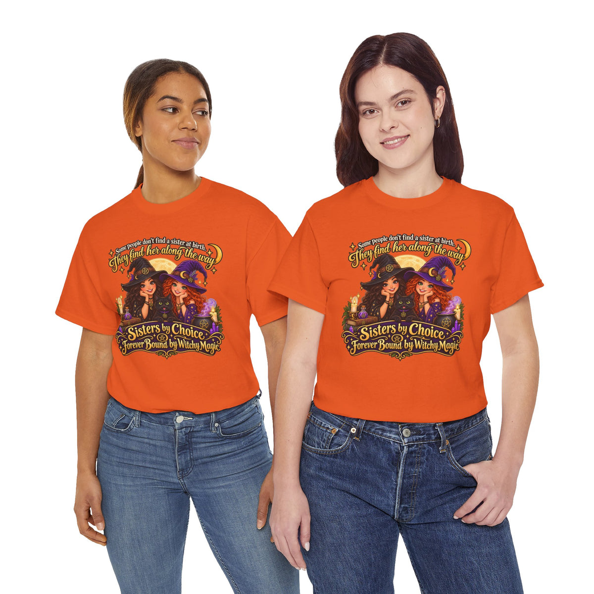 Forever Bound by Witchy Magic Halloween Cotton T-Shirt