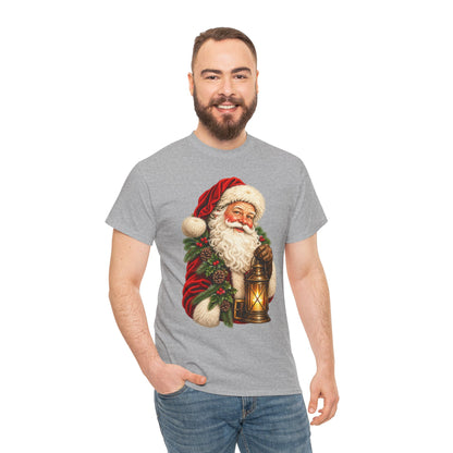 Vintage Style Santa Claus Comfortable Cotton T-Shirt
