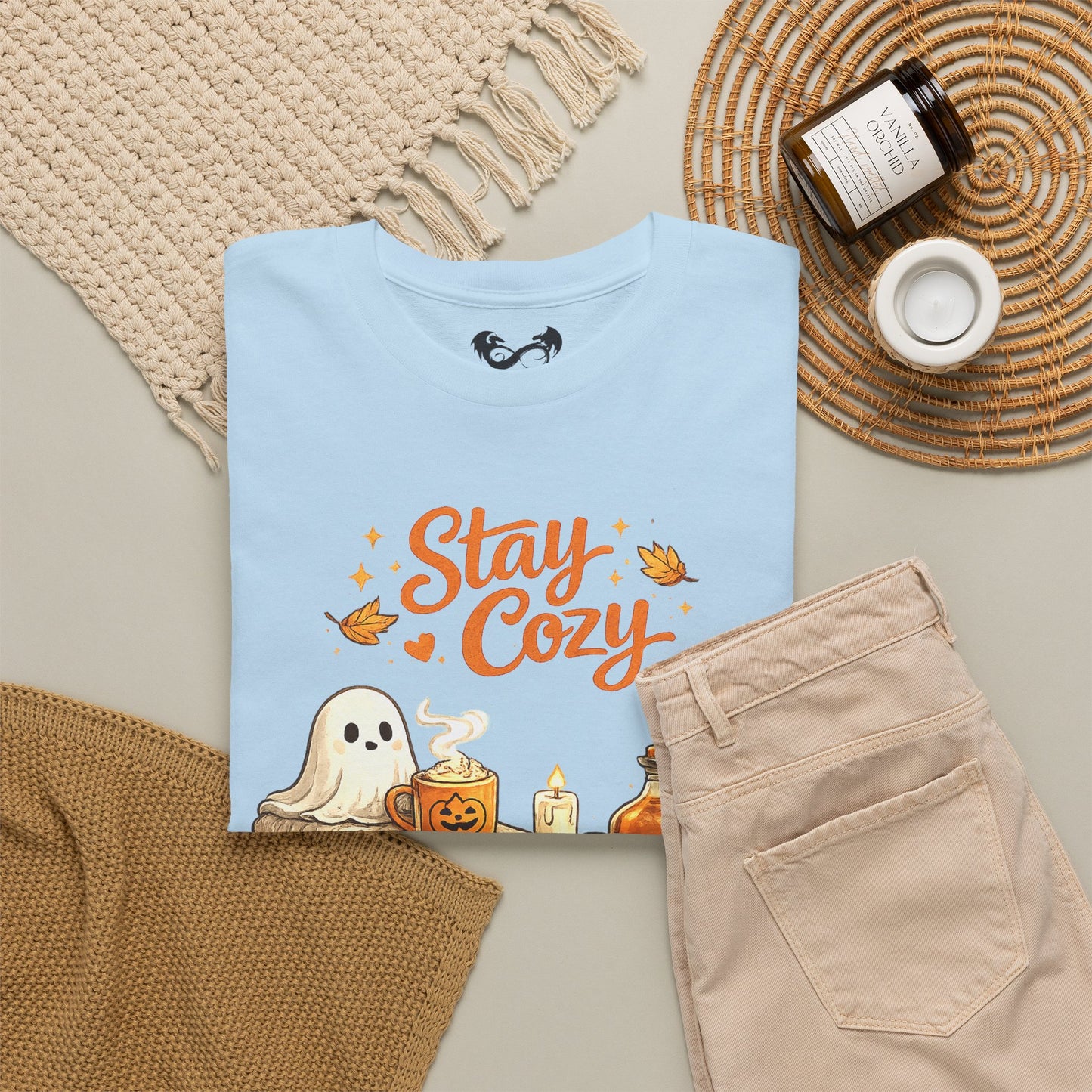 Stay Cozy Comfortable Cotton Halloween T-Shirt
