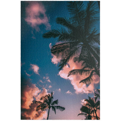 Indulge in the ultimate luxury puzzle experience with our Pink Clouds Palm Trees Puzzle. With 110 to 1014 pieces, this puzzle features a dreamy pink sky and lush palm trees, transporting you to a world of relaxation. Perfect for both puzzle enthusiasts and art lovers, this puzzle is a must-have for your collection.