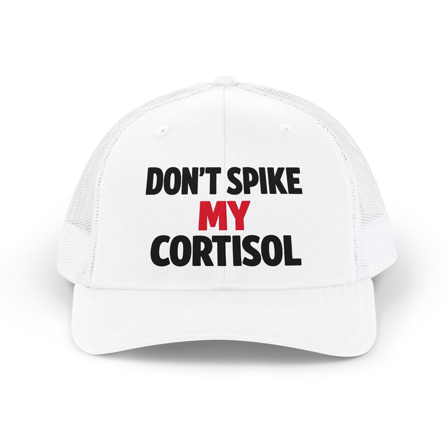 Adjustable "Don’t Spike My Cortisol" Snapback Pre-curved Cap