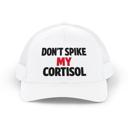 Adjustable "Don’t Spike My Cortisol" Snapback Pre-curved Cap