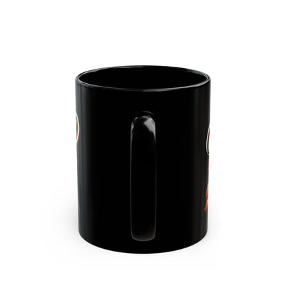 Halloween Just Chillin' Ghost Face Black Mug (11oz)