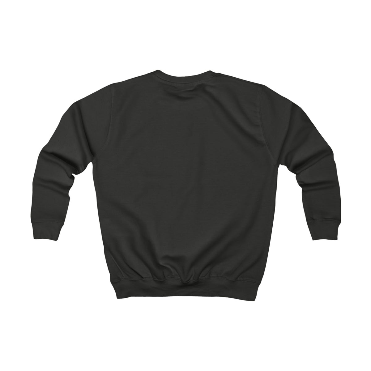 Black sweatshirt on a white background