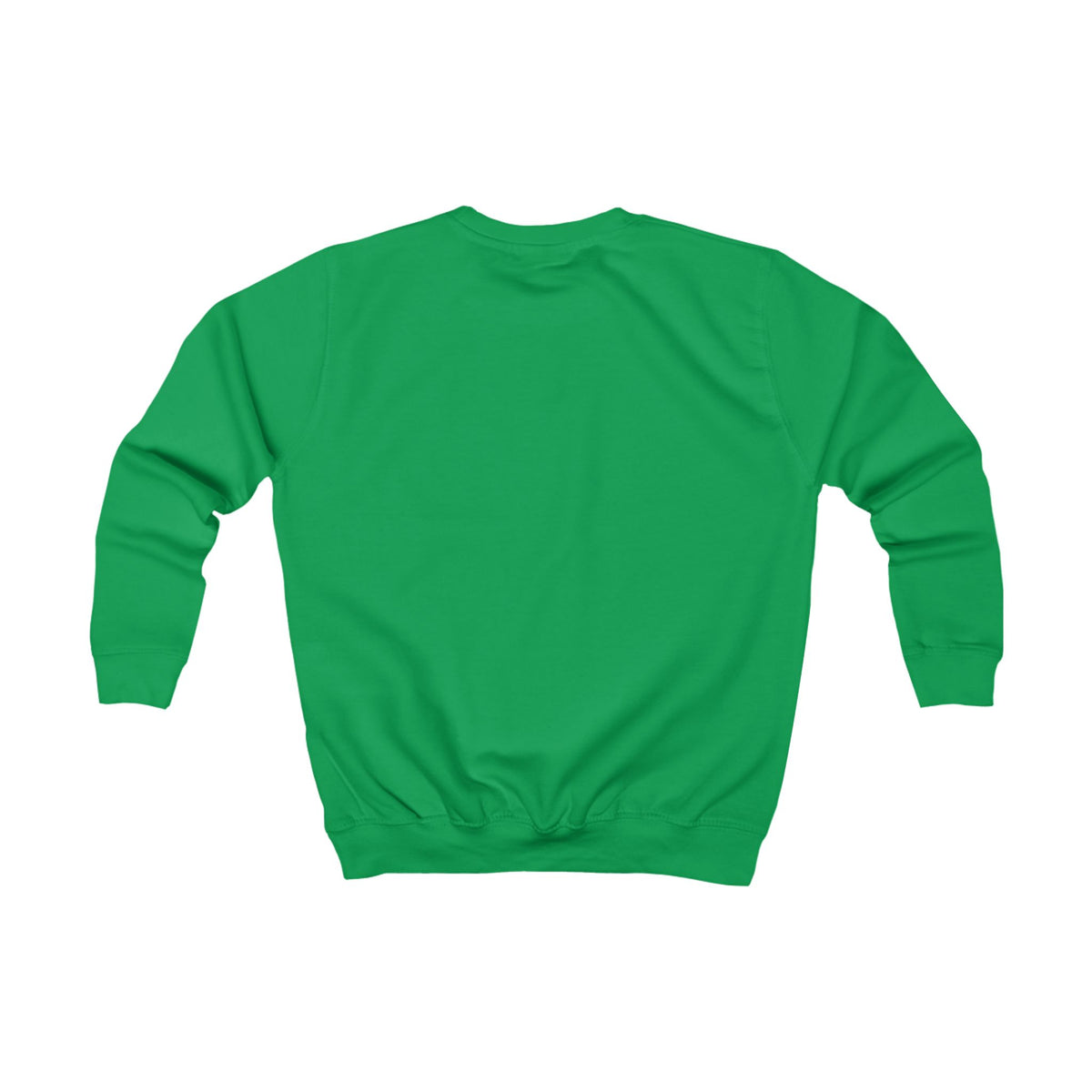 Green sweatshirt on a white background
