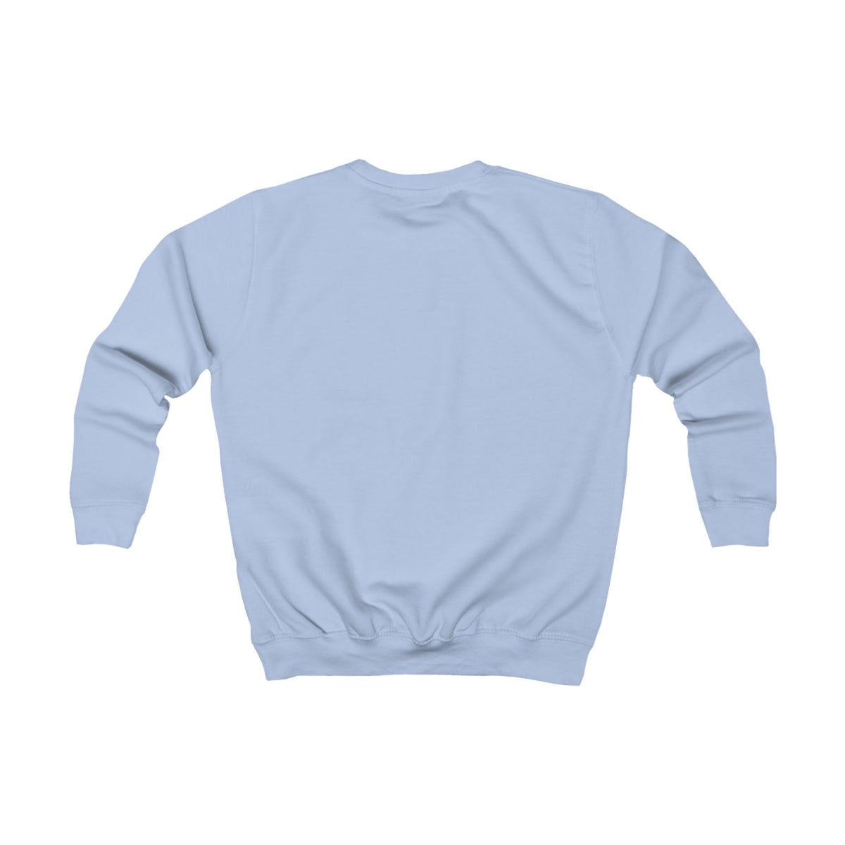 Light blue sweatshirt on a white background