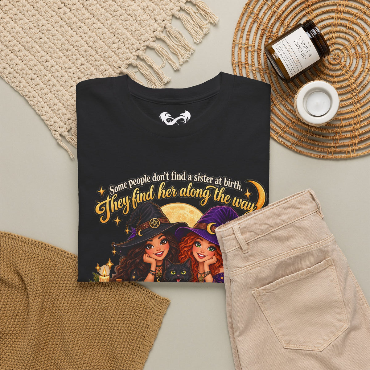 Forever Bound by Witchy Magic Halloween Cotton T-Shirt