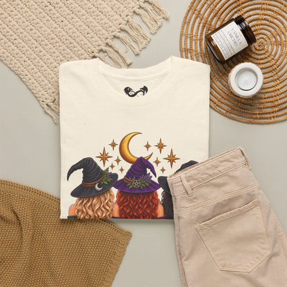 The Practical Witch Sisters Halloween Cotton T-Shirt