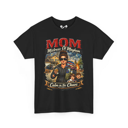 M.O.M. Mistress of Mayhem at Home Comfortable Cotton T-Shirt