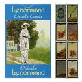 Lenormand Oracle Cards packaging with illustrations of a woman and tarot cards.