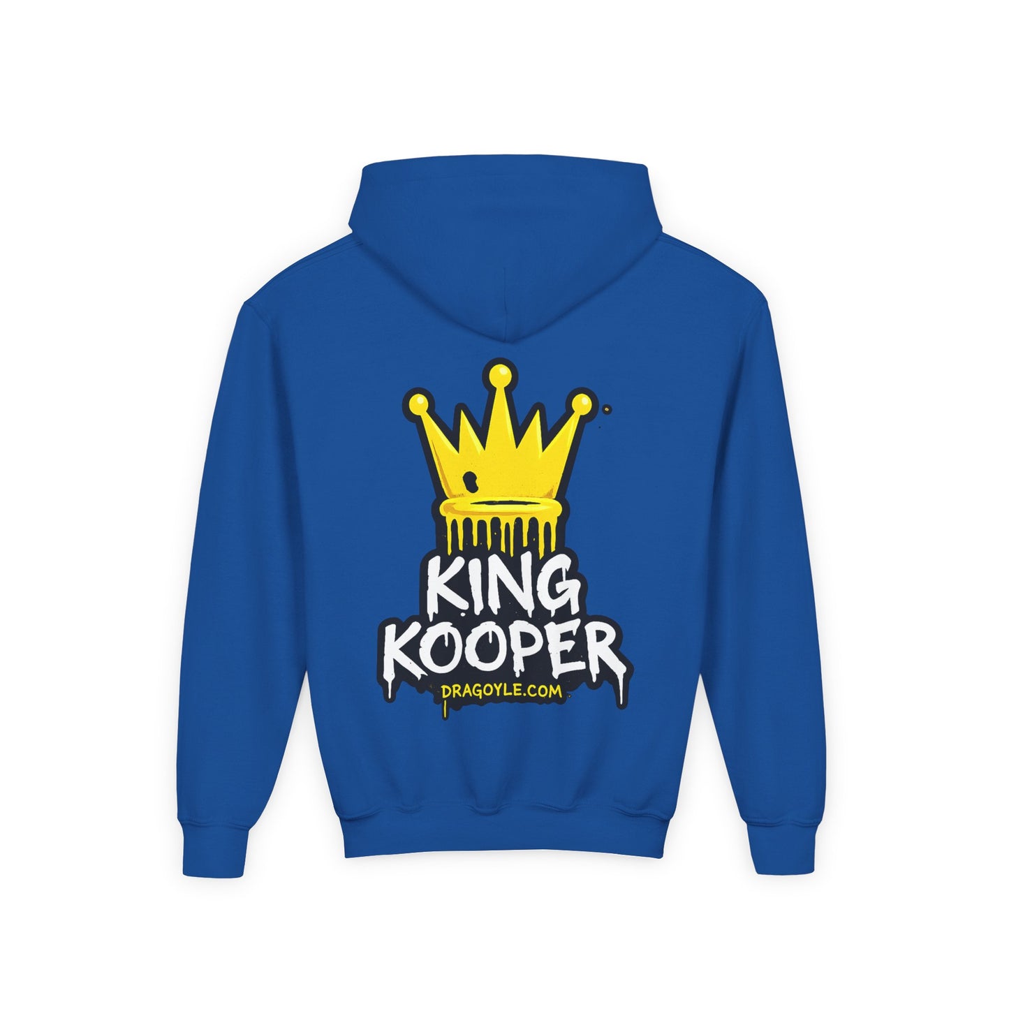 Youth Hoodie "King Kooper" Drippy Crown Graphic Sweatshirt