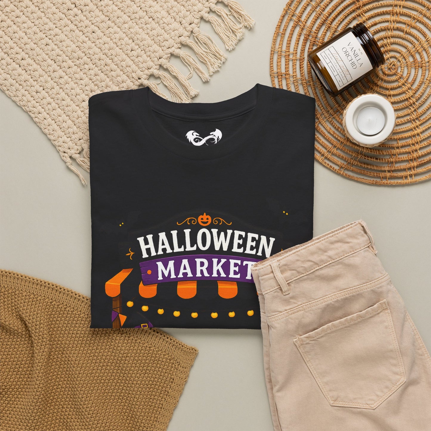 Halloween Market Comfortable Cotton T-Shirt