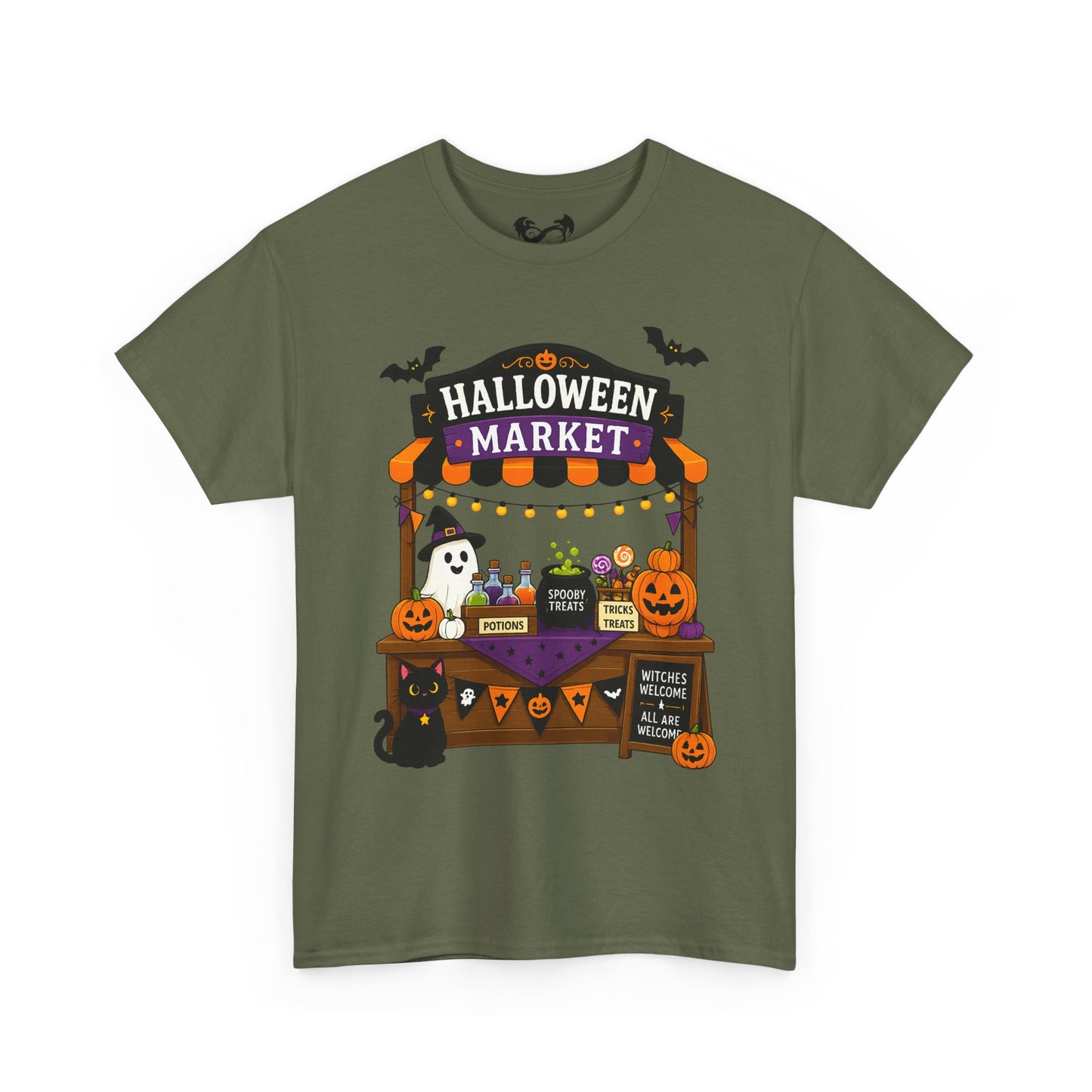 Halloween Market Comfortable Cotton T-Shirt