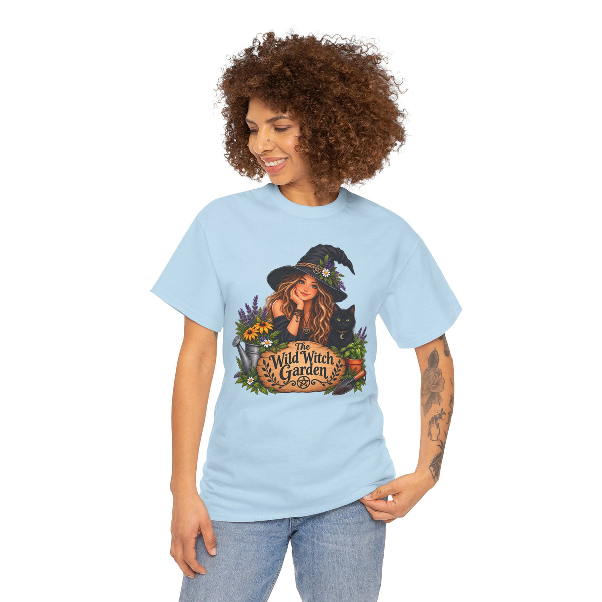 The Wild Witch Garden Halloween Cotton T-Shirt