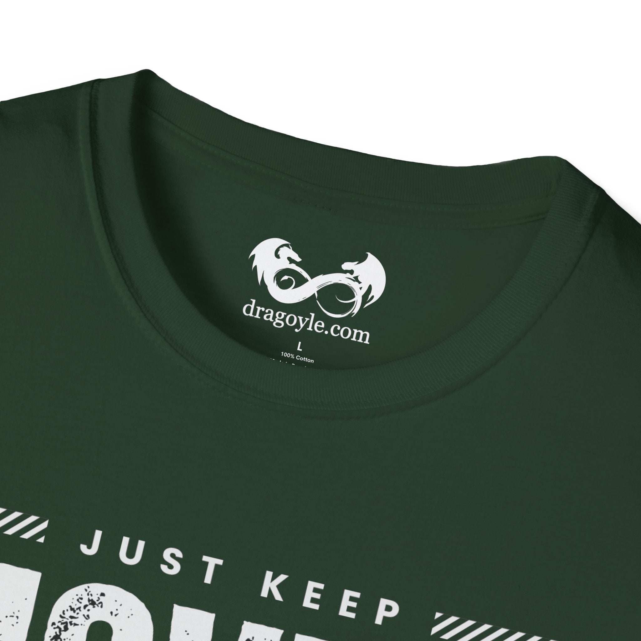 This unisex t-shirt is a canvas for self-expression, crafted for those who embrace resilience. With the phrase "Just Keep Moving Forward - Cancer Survivor" emblazoned across the chest, it celebrates strength and spirit.