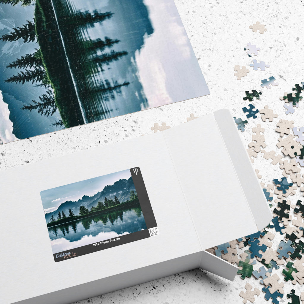 Unleash your inner artist with our Island of Trees Puzzle. This high-quality jigsaw puzzle, available in 110 to 1014 pieces, depicts a tranquil island surrounded by a lush forest. Take a break from the hustle and bustle of daily life and immerse yourself in the beauty of nature with this luxurious and exclusive puzzle.
