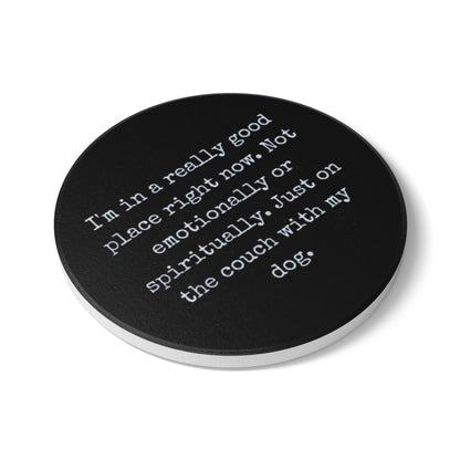 These ceramic coasters come with a non-slip, cork backing and are perfect for enjoying hot or cold drinks while protecting your table from spilling accidents. They are easy to wipe clean and come in two shapes; round and square.
