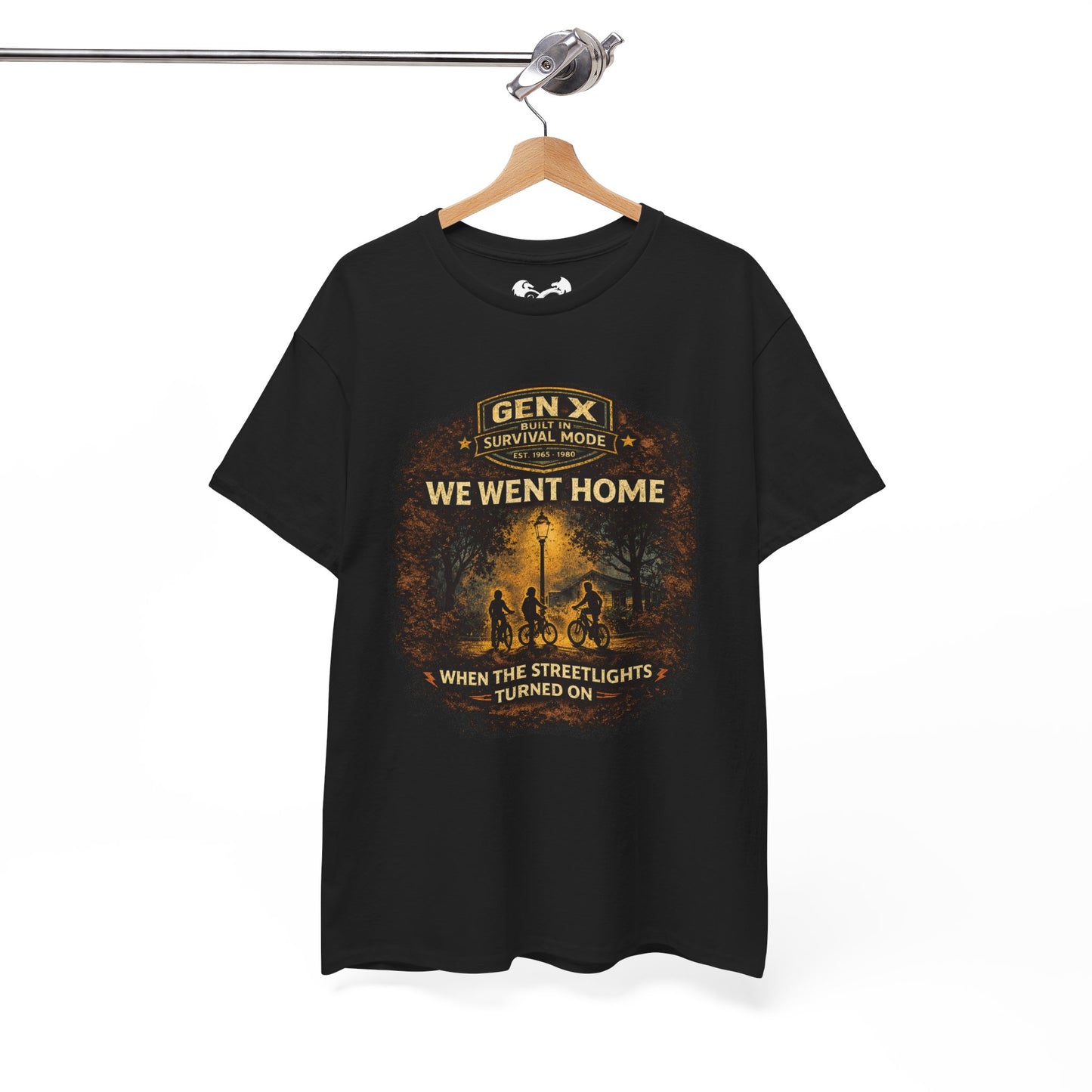Gen X Survivor Went Home Streetlights On Comfortable Cotton T-Shirt