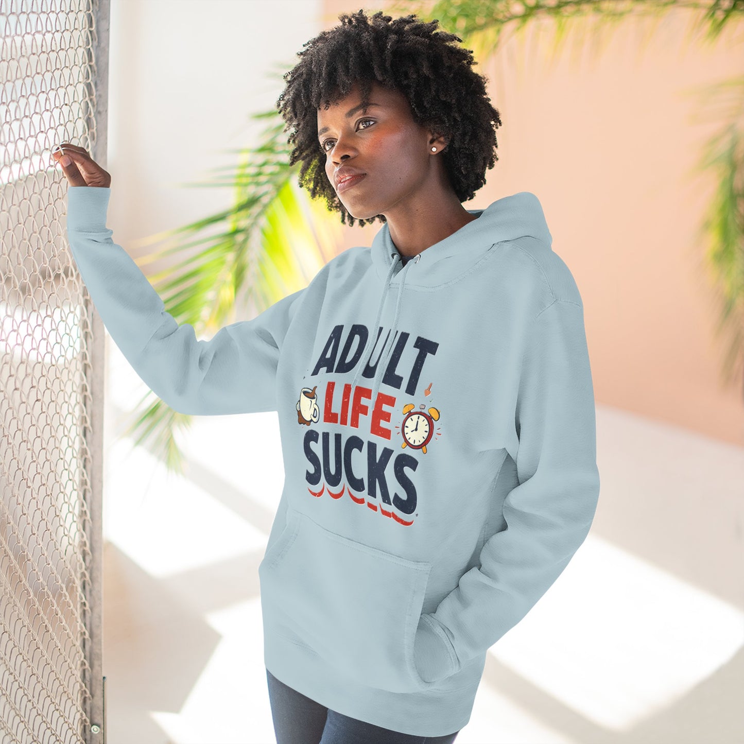 Funny "Adult Life Sucks" Pullover Hoodie
