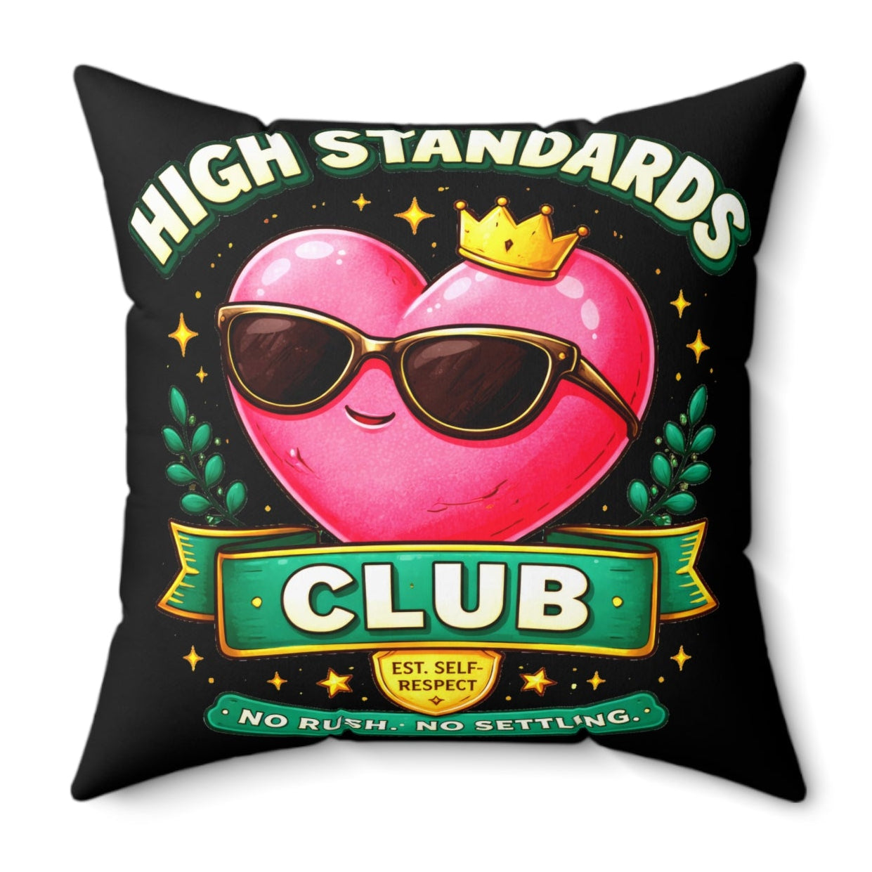 High Standards Adult Singles Spun Polyester Throw Pillow