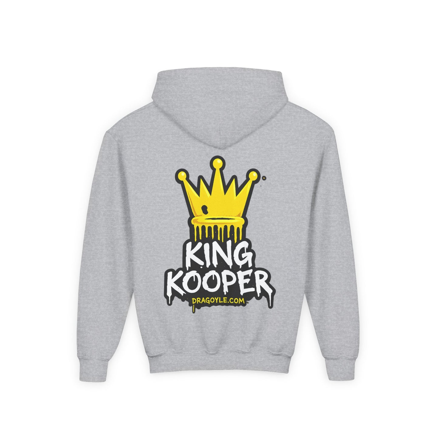 Youth Hoodie "King Kooper" Drippy Crown Graphic Sweatshirt