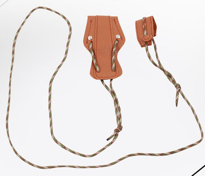 This leather recurve archery bow string is an essential item for your bug out bag. Crafted from premium leather material, it is durable and designed to withstand the toughest conditions. Plus, it ensures a smooth and precise shot with every use.