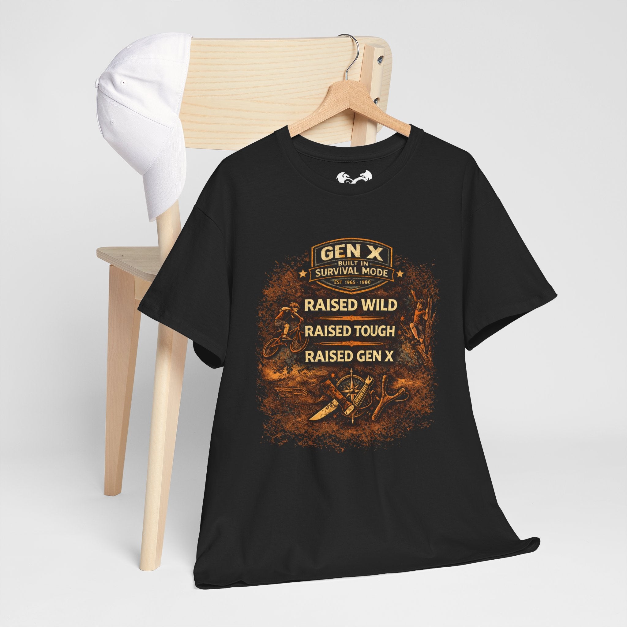Gen X Survivor Raised Wild Raised Tough Comfortable Cotton T-Shirt