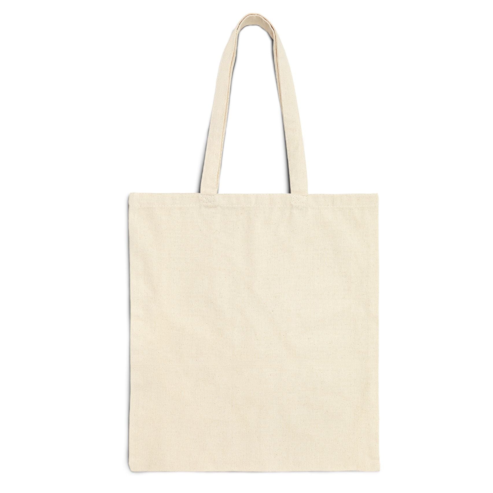Beige tote bag on a white background