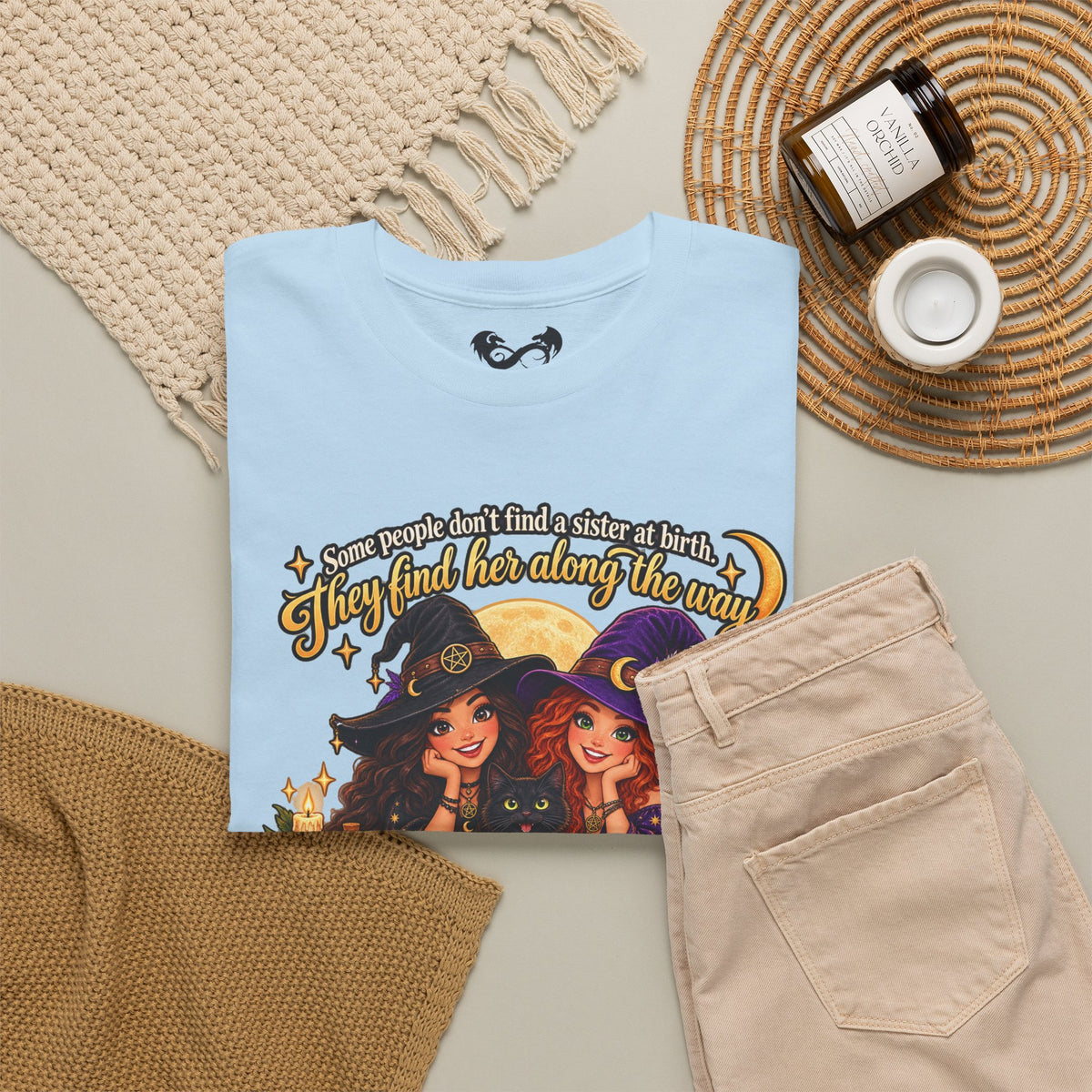 Forever Bound by Witchy Magic Halloween Cotton T-Shirt