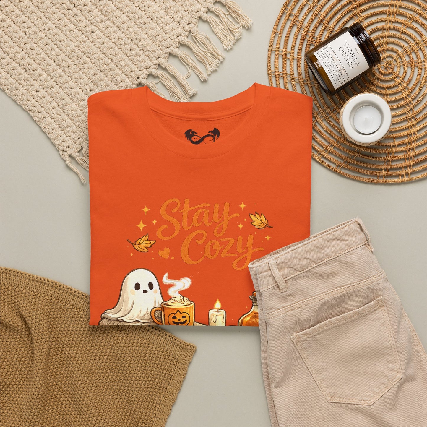 Stay Cozy Comfortable Cotton Halloween T-Shirt