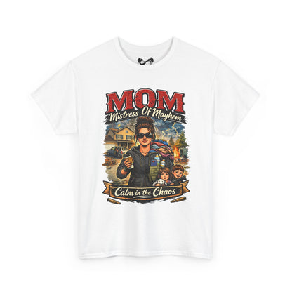 M.O.M. Mistress of Mayhem at Home Comfortable Cotton T-Shirt