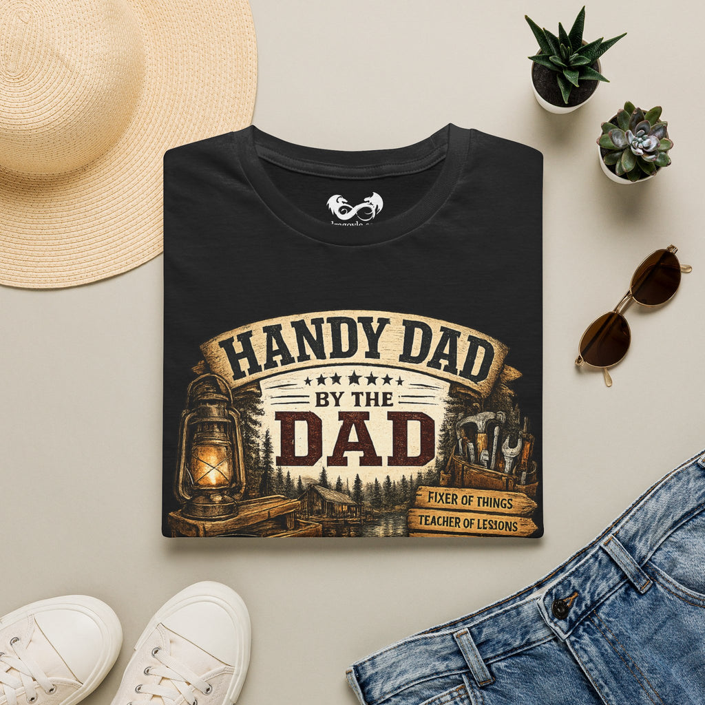 Handyman Dad Making Life Better Comfortable Cotton Graphic T-Shirt