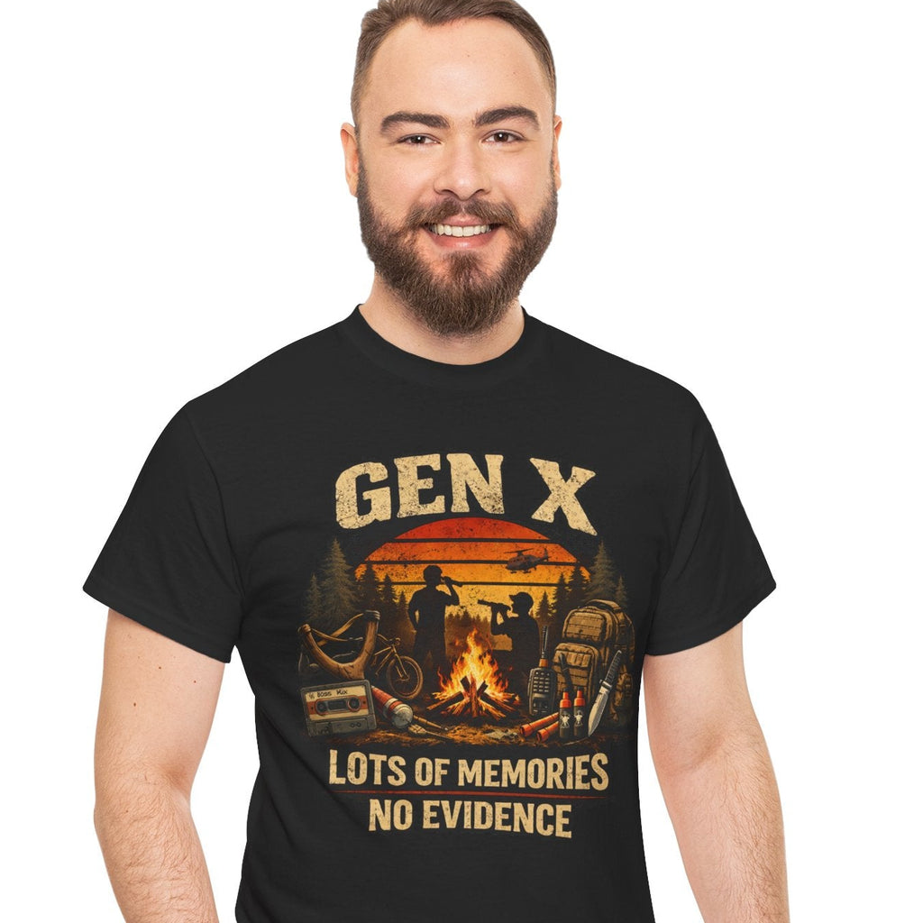 Gen X Lots of Memories No Evidence Comfortable Cotton T-Shirt