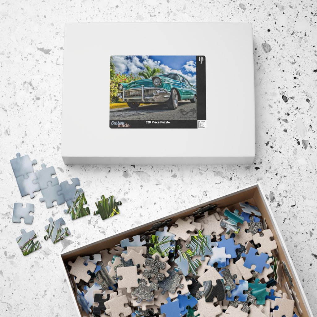 Indulge in a sophisticated puzzle experience with our Blue Classic Car Puzzle. Unleash your inner artist and immerse yourself in the world of vintage luxury. With 110 to 1014 pieces, this puzzle will challenge and delight, providing hours of elegant entertainment.