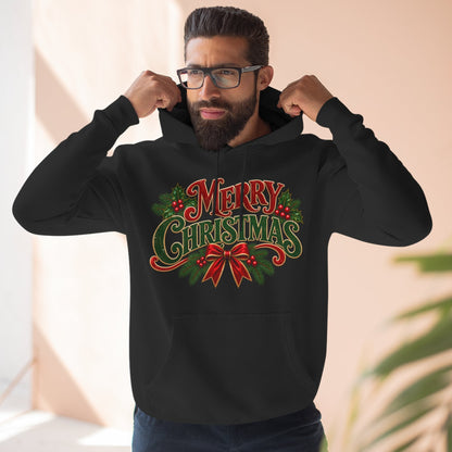 Classic Merry Christmas Thick Comfortable Pullover Hoodie
