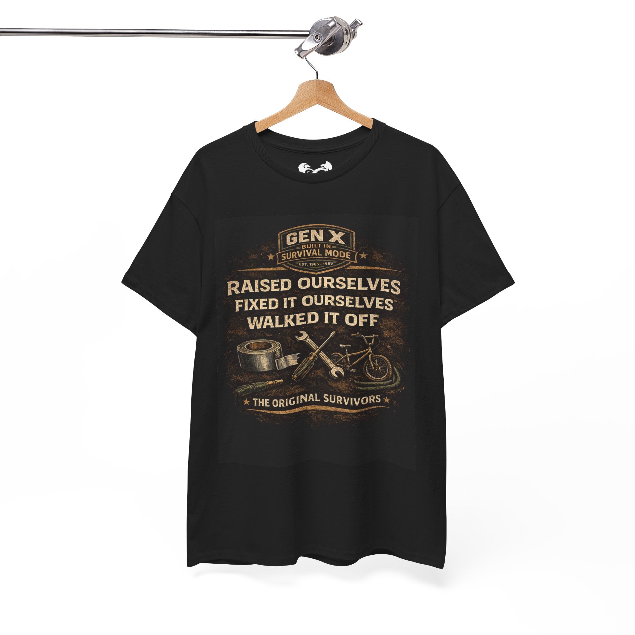 Gen X Survivor Raised Ourselves Walked It Off Comfortable Cotton T-Shirt