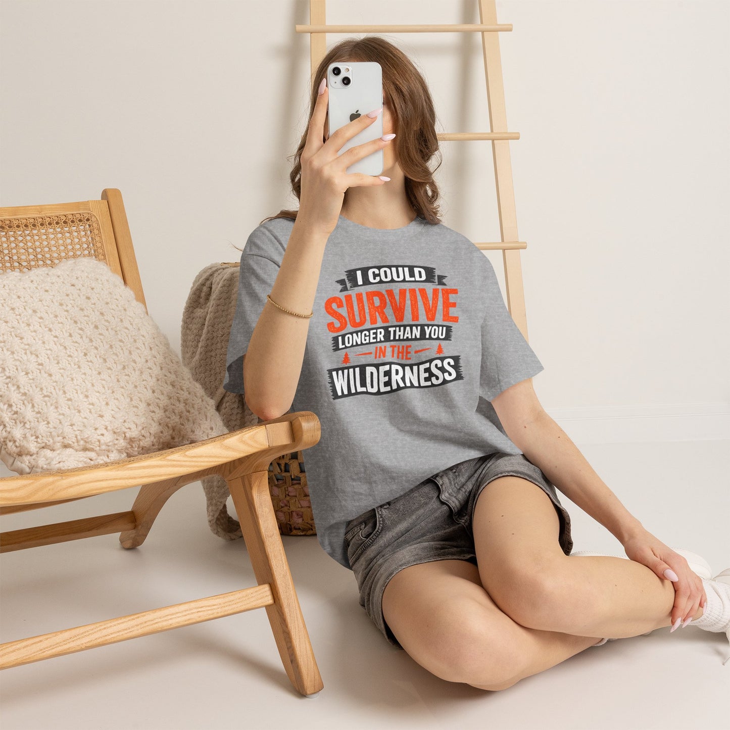 I Can Survive Longer Than You Comfortable Cotton T-Shirt