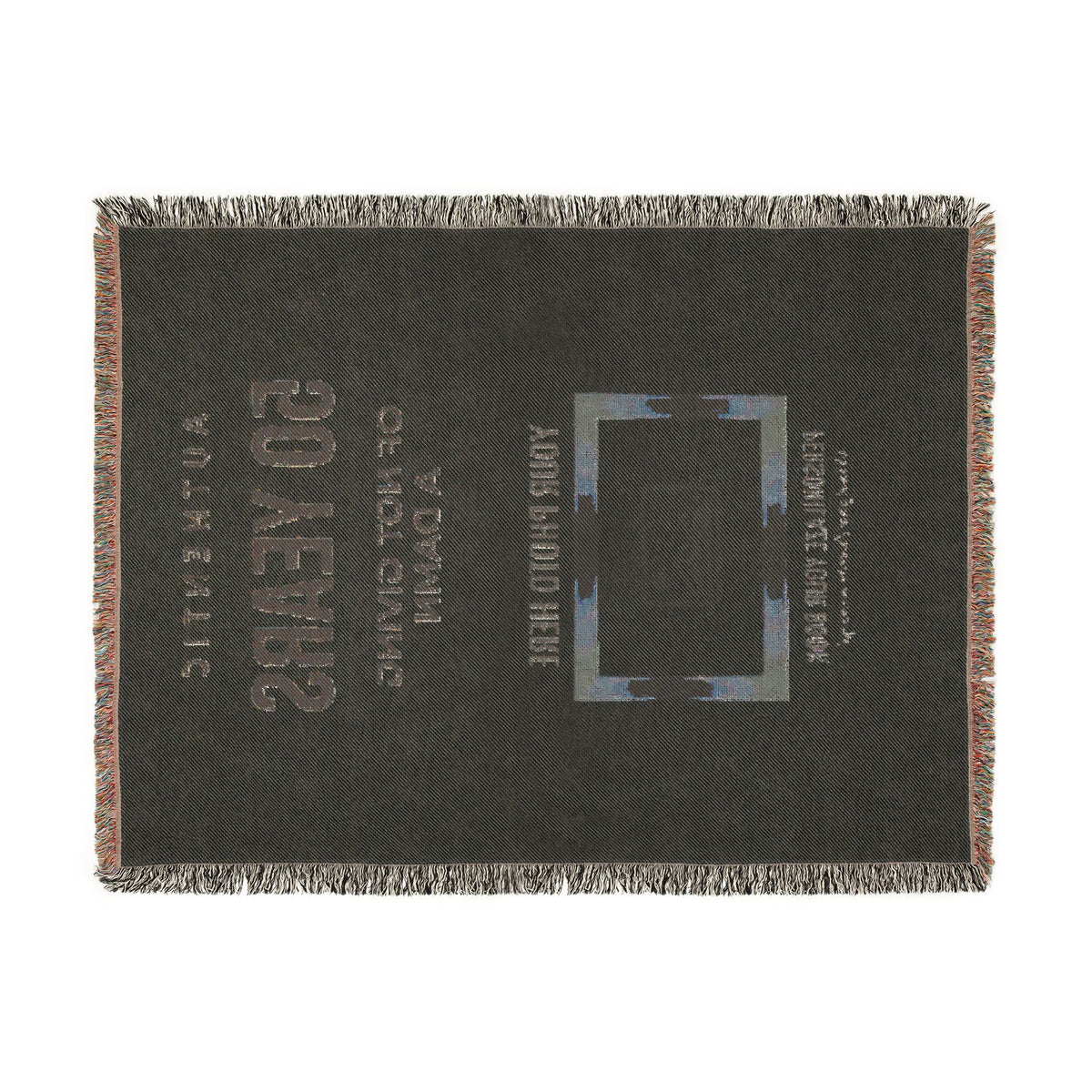 Personalized Woven Blanket — 'Authentic 50 Years of Not Giving a Damn' Decorative Throw