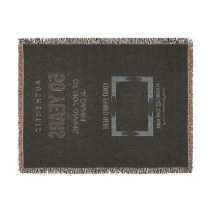 Personalized Woven Blanket — 'Authentic 50 Years of Not Giving a Damn' Decorative Throw