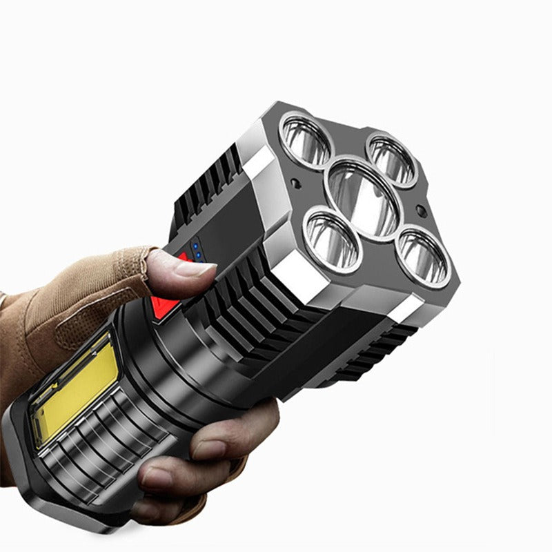 Strong USB Rechargeable 5 Led Flashlight