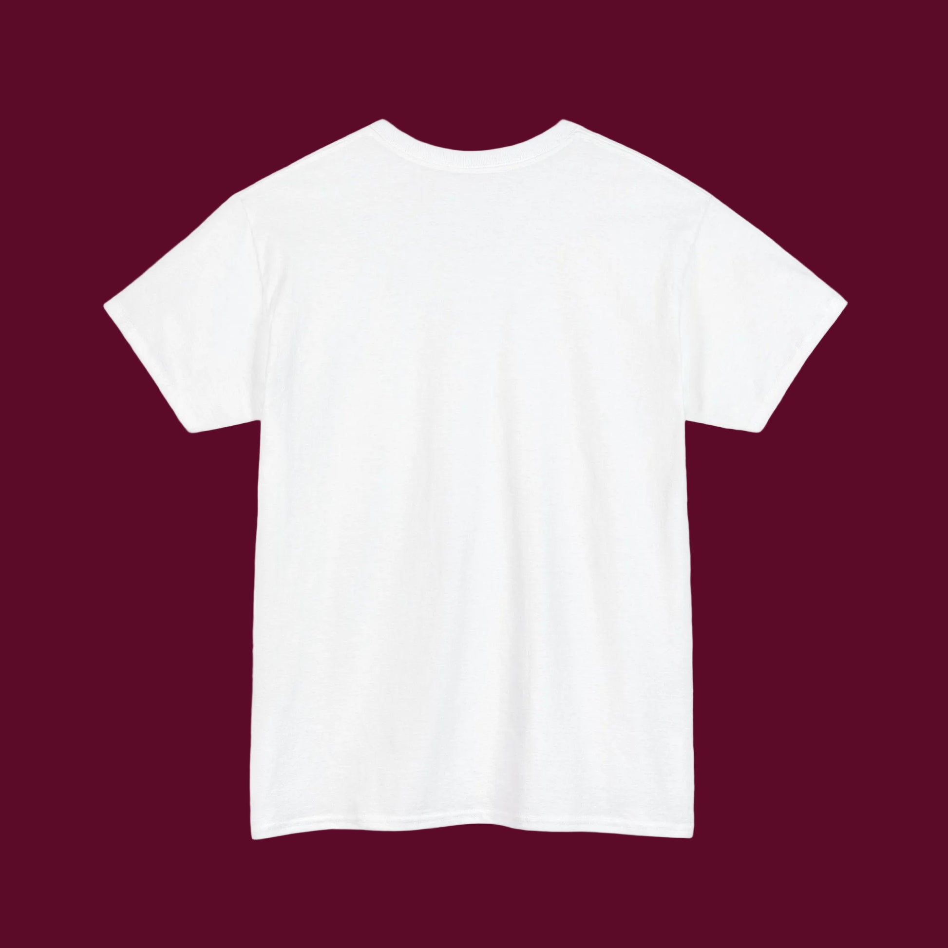 White t-shirt on a white background