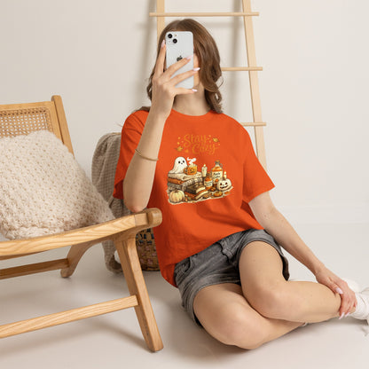 Stay Cozy Comfortable Cotton Halloween T-Shirt