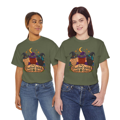 The Practical Witch Sisters Halloween Cotton T-Shirt
