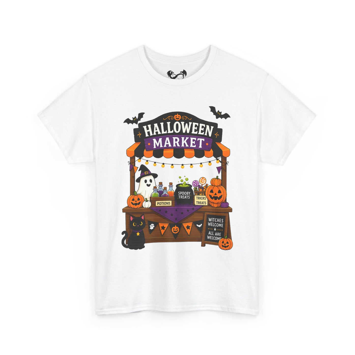 Halloween Market Comfortable Cotton T-Shirt