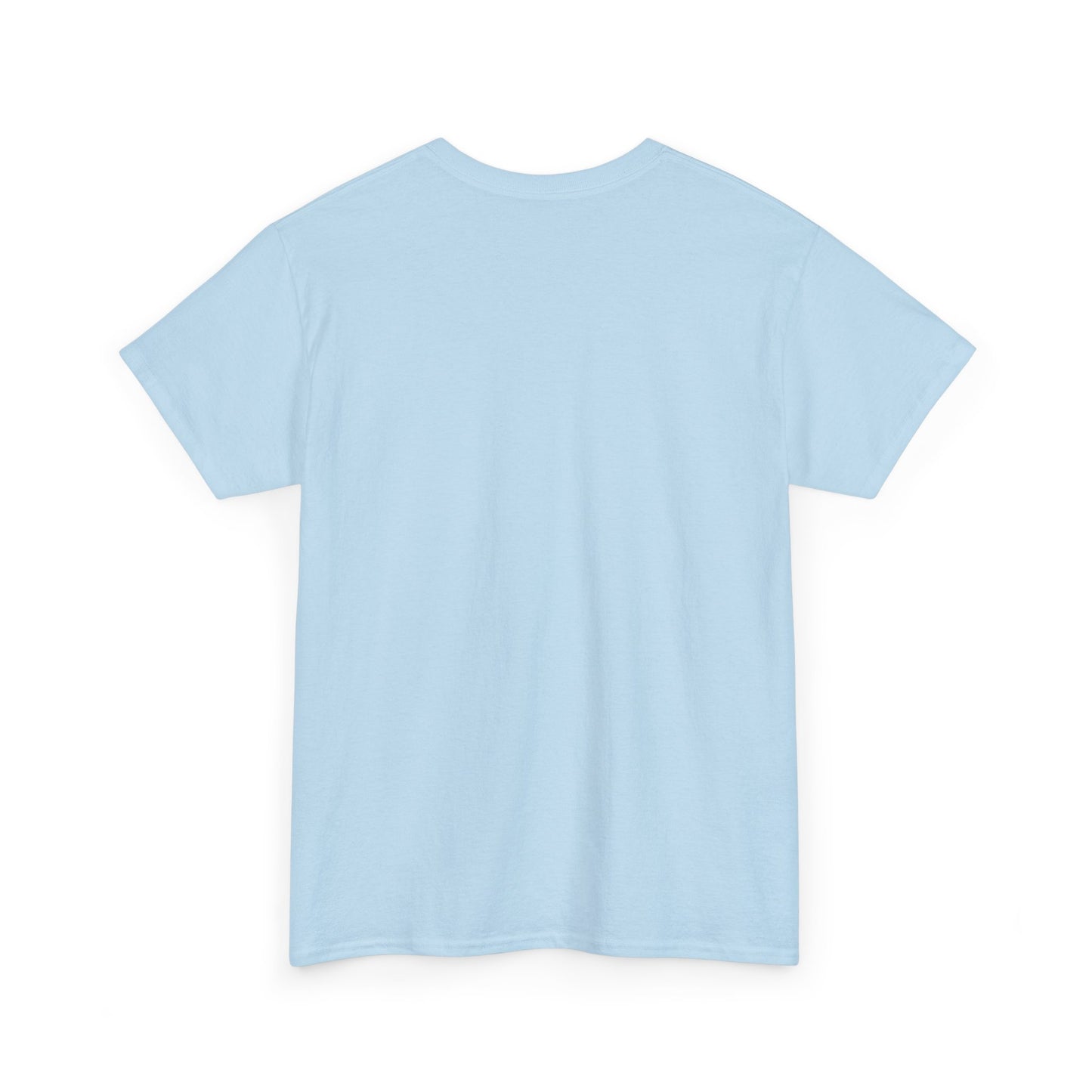 Light blue t-shirt on a white background