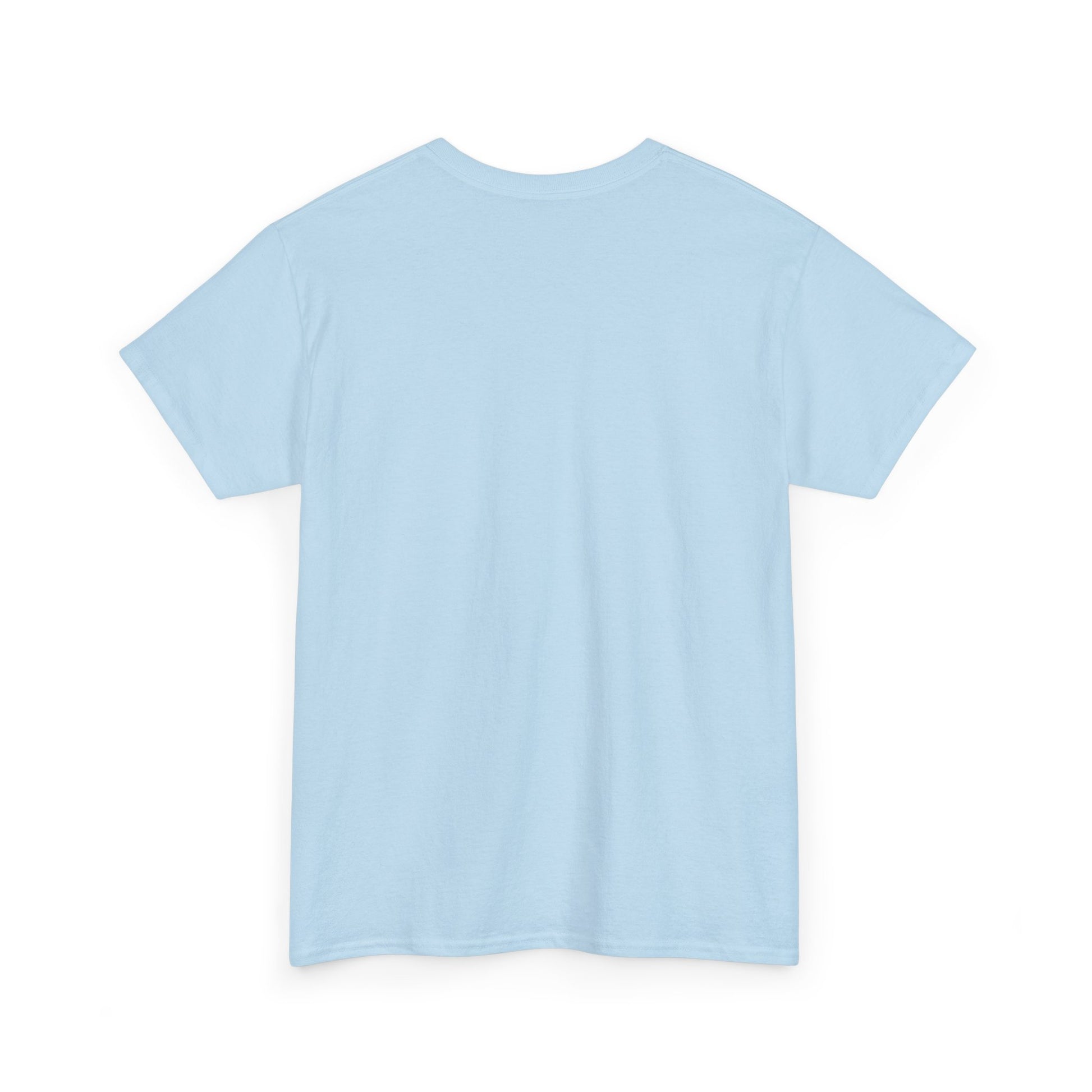 Light blue t-shirt on a white background