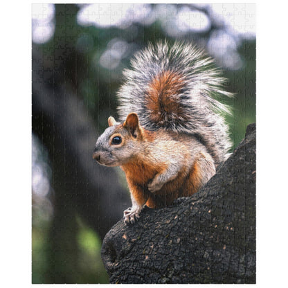 Get lost in nature with this playful Squirrel in The Park puzzle. With 110-1014 pieces, it's the perfect challenge for a lazy afternoon. Piece together this cute critter and enhance your puzzle skills.