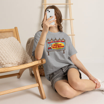 Jeepers Creepers Inspired Vintage Midway Meat Market Billboard  Cotton T-Shirt