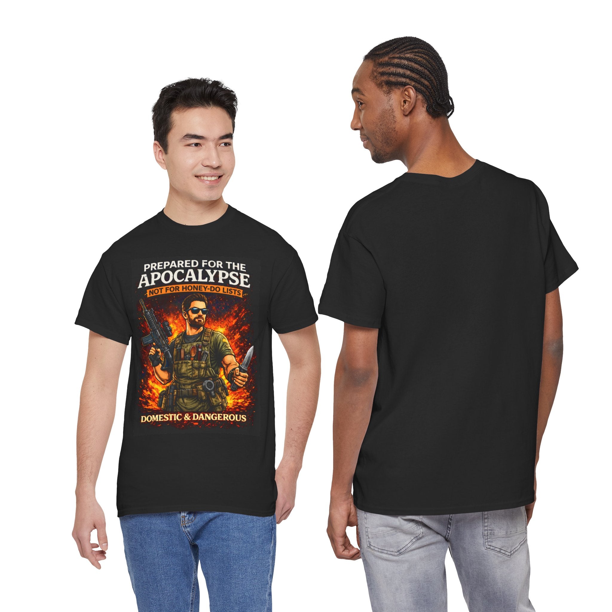 For the dad who's always ready for anything, this classic cotton tee combines comfort with a bold statement. Crafted from 100% medium-weight cotton with a tubular knit construction and tear-away label, it delivers all-day wearability without compromising on style.